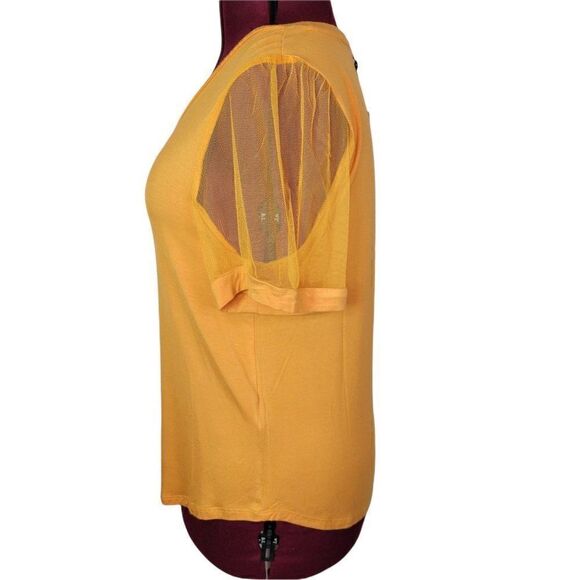 DKNY Sheer Short Sleeves T-Shirt (size L) - Picture 3 of 7